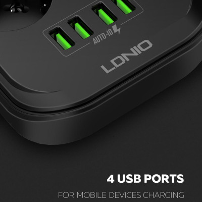 4 Ổ cắm sạc USB cho điện thoại di động tại văn phòng 