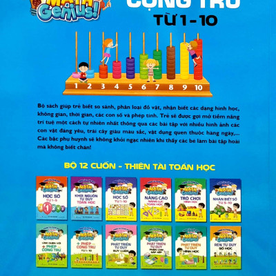 Thiên Tài Toán Học (5 - 6 Tuổi) - Phép Cộng Trừ Từ 1- 10
