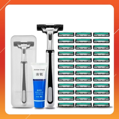 Vĩ dao cao râu 36 lưỡi , siêu bén kèm bàn cạo, .tặng kèm 1 tuýp kem cạo râu dành cho nam cao cấp an toàn và tiện lợi 
