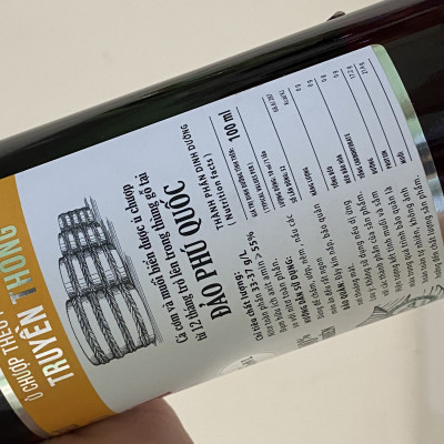 Nước mắm nhĩ chánh hiệu Phú Quốc Thanh Hà 35N - 520ml