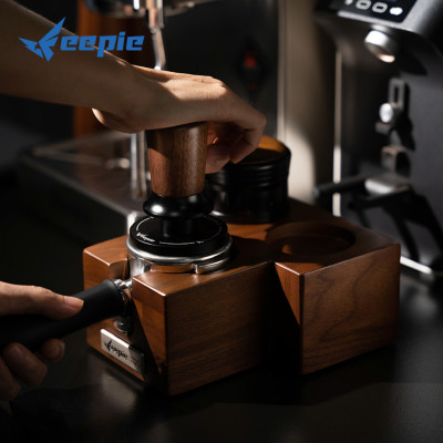 Feepie Tamper nén cà phê cố định lực cân bằng Wood charm