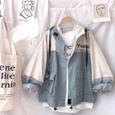 Áo khoác nữ kiểu đẹp Túi Hộp Phối Tay phối đẹp thời trang-A144