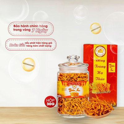 Đông Trùng Hạ Thảo Sấy Thăng Hoa - Hũ 30g