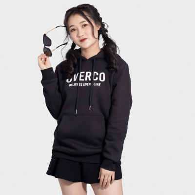 Áo Hoodie OVERCO Chất Vải Nỉ Cotton Cao cấp, Dày Dặn, In Chữ Và Họa Tiết Trên Áo Năng Động Trẻ Trung