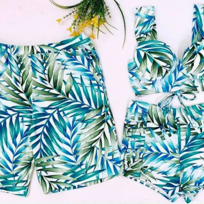 Set Đồ Bơi Nam Nữ Phối Màu