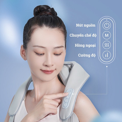 ￼Máy Massage Cổ Vai Gáy 6D - KỸ THUẬT MASSAGE TRỊ LIỆU SỐ 8 - CẢI THIỆN SỨC KHỎE TỔNG THỂ