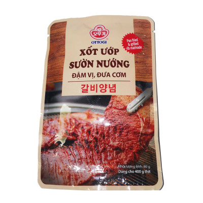 Combo 3 gói Xốt Ướp Sườn Nướng Ottogi 80g