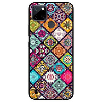 Ốp lưng dành cho Realme C21Y - C25Y mẫu Họa Tiết Ô Vuông