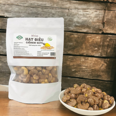 Hạt Điều Vỏ Lụa Rang Muối MộcLan HEALTHY FOODS - Hàng loại 1 - 250g, 500g