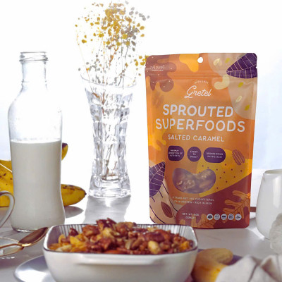 Hạt Điều Nảy Mầm - Snack tốt cho sức khỏe- Ngon hơn bổ dưỡng hơn - Vị Caramel muối