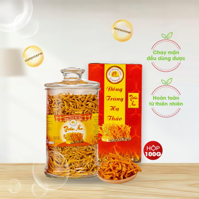 Đông Trùng Hạ Thảo Sấy Thăng Hoa Thiên Ân - Hũ 100g