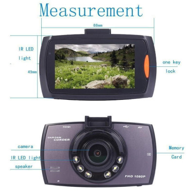 Camera Hành Trình G30 Full Hd 1080P LCD 2.7 Inch Góc Rộng Nhỏ Gọn Dễ Cài Đặt