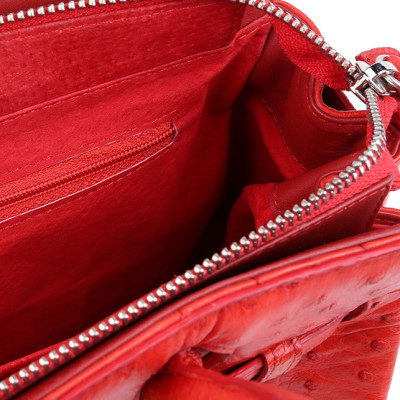 Túi Xách Da Đà Điểu Huy Hoàng HT6406 (32 x 25 cm) - Đỏ