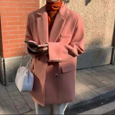 Áo khoác dạ nữ dáng Blazer/Vest form rộng thời trang ulzzang Hàn Quốc cao cấp - Hàng trần bông siêu ấm