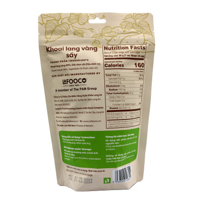 Khoai Lang Vàng Sấy Giòn LAFOOCO 100g Xuất Khẩu