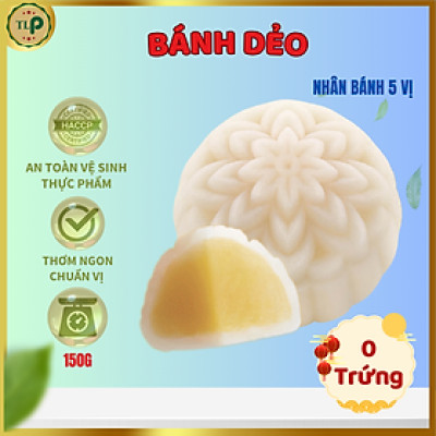 Bánh Dẻo TLP 150g | 5 Loại Nhân Truyền Thống (Thập Cẩm, Đậu Xạnh, Khoai Môn, Dừa, Trà Xanh)