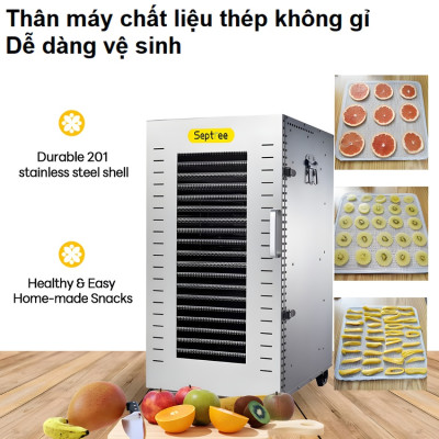 Máy sấy thực phẩm 22 tầng, dung tích 210 lít thương hiệu Mỹ cao cấp Septree DBC-22A - Hàng Nhập Khẩu