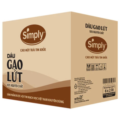 Dầu gạo lứt Simply 2L