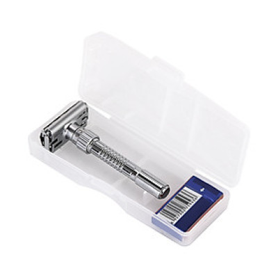 Bàn cạo râu 9 cấp điều chỉnh độ sắc - chất liệu lõi đồng mạ chrome dao cạo cổ điển