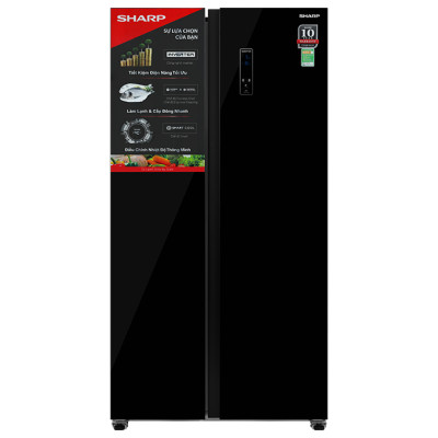 Tủ lạnh Sharp Inverter 442 lít Side By Side SJ-SBX440VG-BK - Hàng chính hãng - Chỉ giao HCM