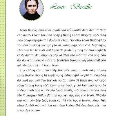 Who? Chuyện Kể Về Danh Nhân Thế Giới - Louis Braille (Tái Bản 2023)