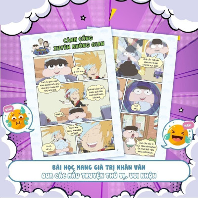 Sách - Truyện Tranh Lớp Học Xả Stress - Cánh Cổng Xuyên Không Gian - Megabook