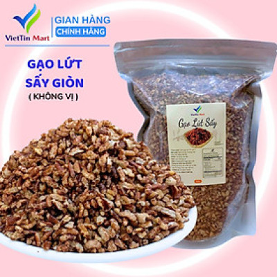 Gạo Lứt Sấy Giòn Không Tẩm Gia Vị Viettinmart 5kg