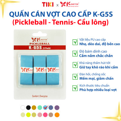 Quấn Cán Vợt KINGTEK K-G5S | Overgrip Cao Cấp Cho Pickleball  / Cầu Lông / Tennis | Êm Tay – Chống Trượt – Hút Mồ Hôi -