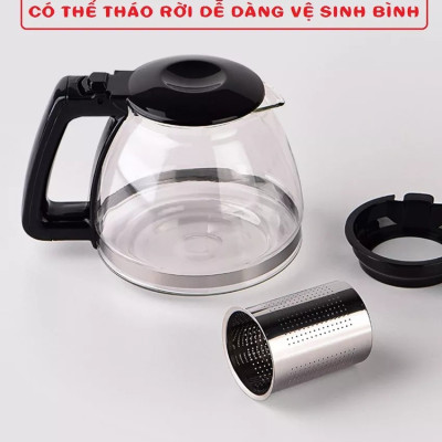 Ấm Pha Trà, Bình Lọc Trà 1,3l 1,8l Bình trà Có Lưới Lọc Ấm Pha Cafe