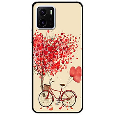 Ốp lưng dành cho Vivo V23 5G / S12 - Vivo Y15s / Y15A mẫu Xe Đạp Tình Yêu Nhạt