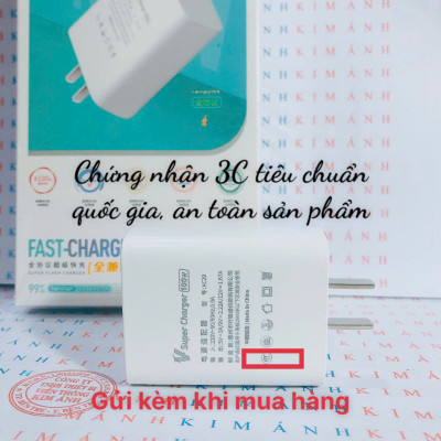 Củ sạc nhanh LI-TOP AC29 100W, đạt chứng nhận 3C tiêu chuẩn quốc gia, bảo hành Hàng chính hãng 12 tháng, cho dùng thử 30 ngày