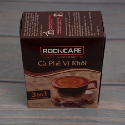 RockCafe - Cà phê vị khói 3 trong 1 (Hộp 12 gói x 20gr)