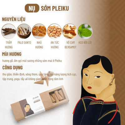 Nụ Thủ Công Sớm Pleiku 3 Lành Hộp 20 Nụ 100 % Tự Nhiên Tặng Kèm Đế Chăm, Không Hóa Chất, Xông Thơm