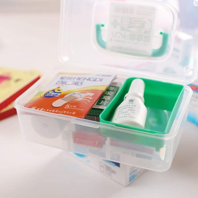 Hộp đựng thuốc / vật dụng y tế 800ml, thiết kế nắp đậy thông minh, bảo quản và cất giữ vật dụng gọn gàng - nội địa Nhật Bản