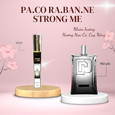 Tinh dầu nước hoa unisex dạng xịt 10ml Pa.co Ra.ban.ne Strong Me