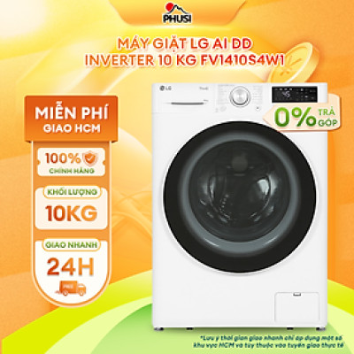 Máy giặt LG AI DD Inverter 10 kg FV1410S4W1 - Hàng Chính Hãng - Giao HCM