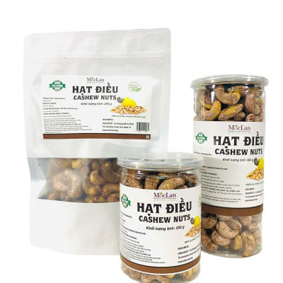 Hạt Điều Vỏ Lụa Rang Muối MộcLan HEALTHY FOODS - Hàng loại 1 - 250g, 500g