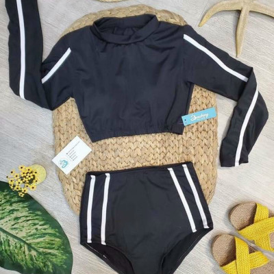 Đồ Bơi Đồ Tắm Biển Dài Tay Áo Croptop Che Nắng Chống Tia UV