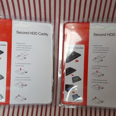 Caddy Bay 9.5mm và 12.7mm - Caddy bay chuyển đổi từ ổ dvd ra khay gắn ổ cứng, dùng cho laptop, giúp laptop có thêm ổ cứng thứ 2 - Hàng chính hãng