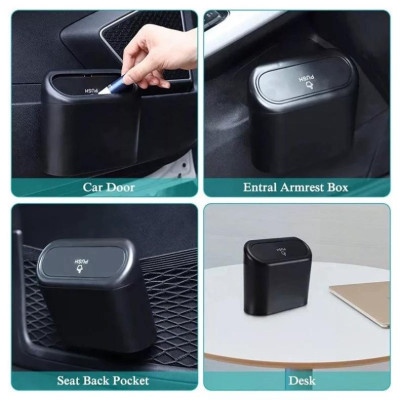 Thùng Rác Mini ( dành cho )Trên Xe Ô Tô, Hộp chứa Rác Đa Năng , chất liệu bền bỉ dày dặn