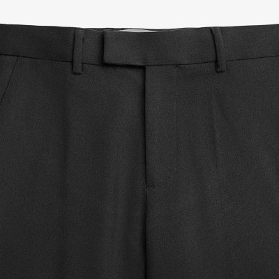 Quần tây nam màu đen form suông dài ngang mắt cá chân. Form Slim cropped - ROUTINE 10F24PFO002 | LASTORE MENSWEAR