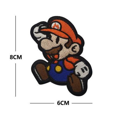Patch_velcro bộ Mario chiến thuật dán ba lô_quần áo