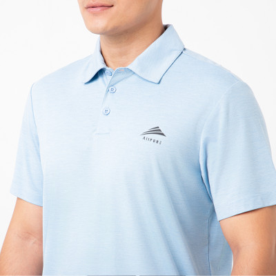 Áo Polo Nam Cổ Bẻ Cao Cấp ALLPUR Coolmax Mát Lạnh - Chống Nhăn - Ngăn Mùi - Màu Xanh Da Trời Sky Blue