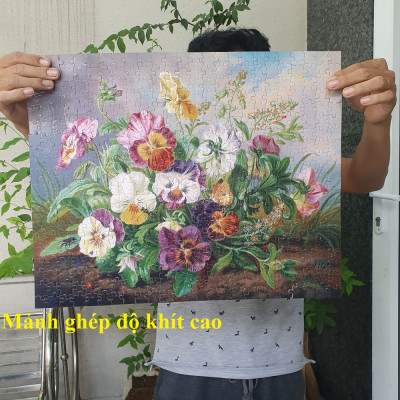 Bộ Tranh Xếp Hình Minh Châu 500 Mảnh – Hoa Hướng Dương (Kích Thước 40x50cm)