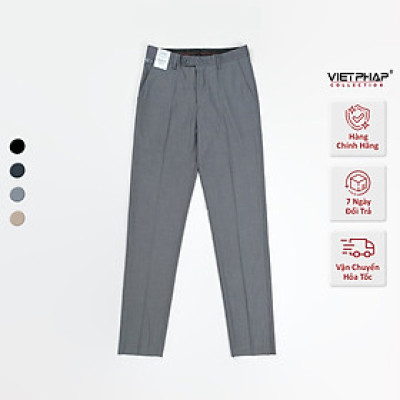 Quần Tây Nam VIỆT PHÁP Form Classic Không Ly Chất liệu Cao Cấp Chống Nhăn, Độ Bền Cao 2028