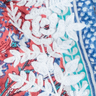 Áo Boho Hoa Nổi Cotton Isla Bonita