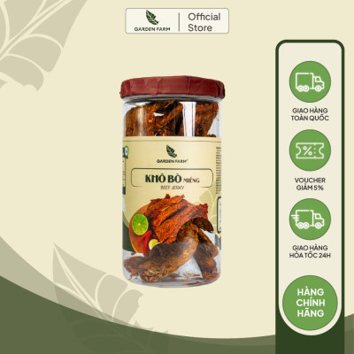 Khô bò miếng GARDEN FARM hũ 350g