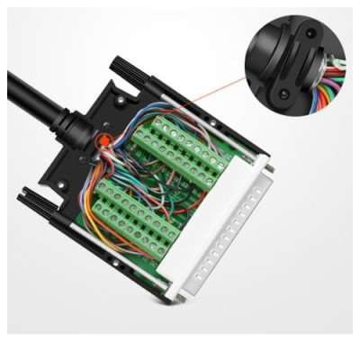 Đầu bấm cổng DB37 đực Male bắt vít kèm vỏ ốp nhựa chân đồng HD-LINK YL-SCD-37M. Hàng chính hãng !!! 