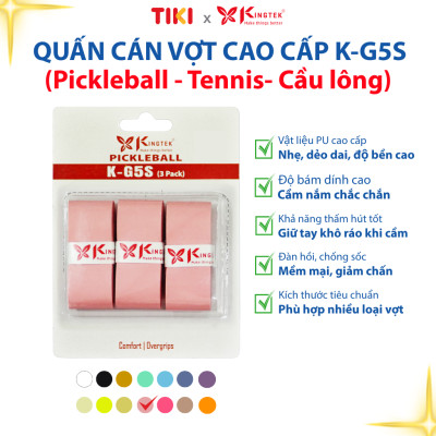 Quấn Cán Vợt KINGTEK K-G5S | Overgrip Cao Cấp Cho Pickleball  / Cầu Lông / Tennis | Êm Tay – Chống Trượt – Hút Mồ Hôi -