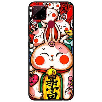Ốp lưng dành cho Realme C15 mẫu Thỏ Trắng